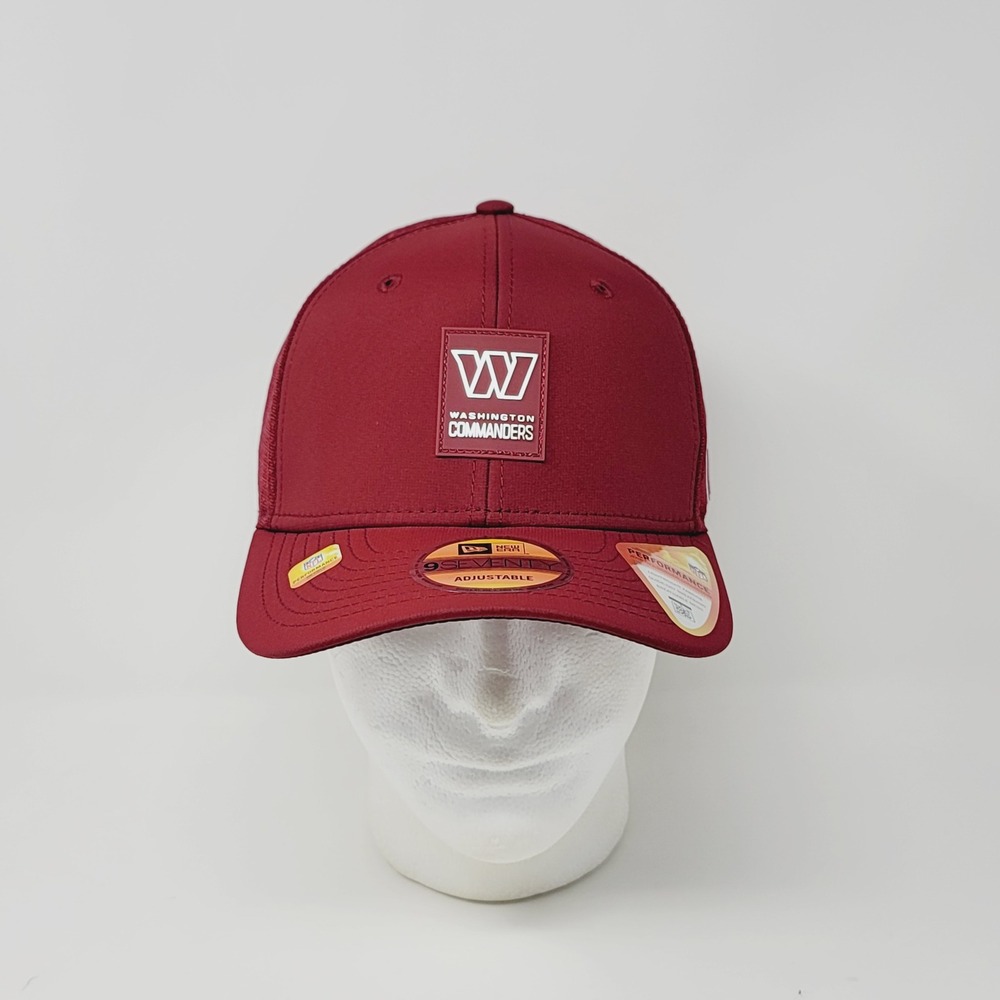New Era 9SEVENTY Washington Commanders Hat Burgundy NFL Sideline Mesh Adjustable